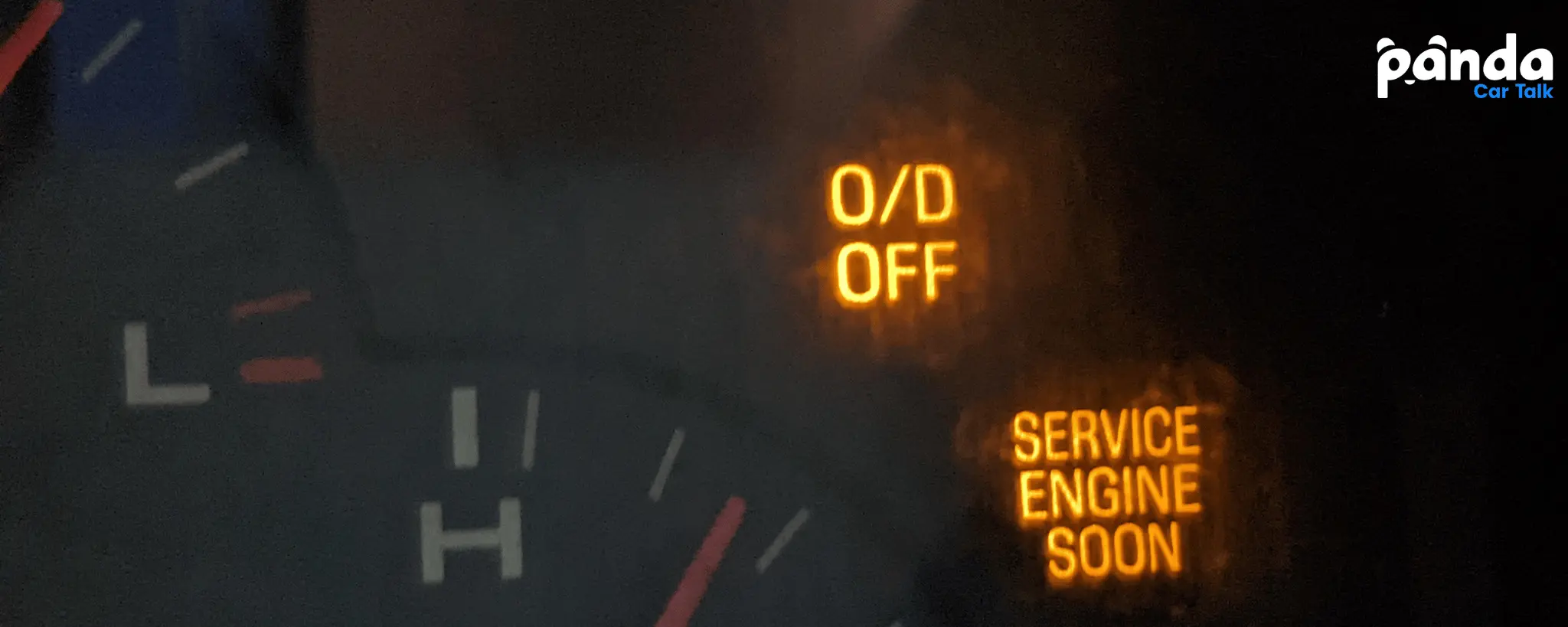 O/D Off light on car dashboard