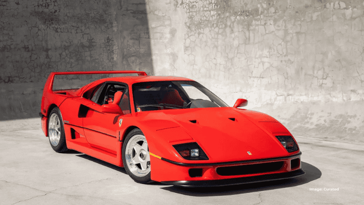 A red Ferrari F40